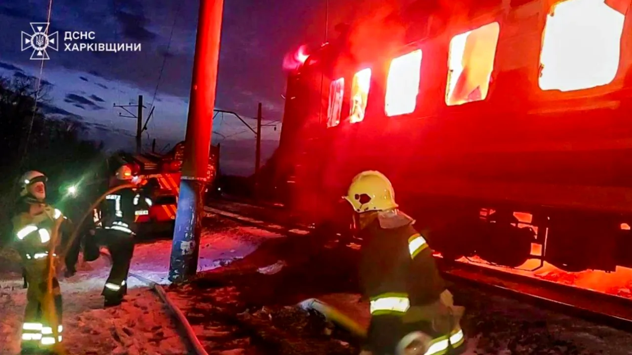 Zelenski condamnă atacul cu drone asupra unui tren de pasageri în regiunea Harkov