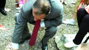 Mircea Geoană s-a jucat cu lopăţica