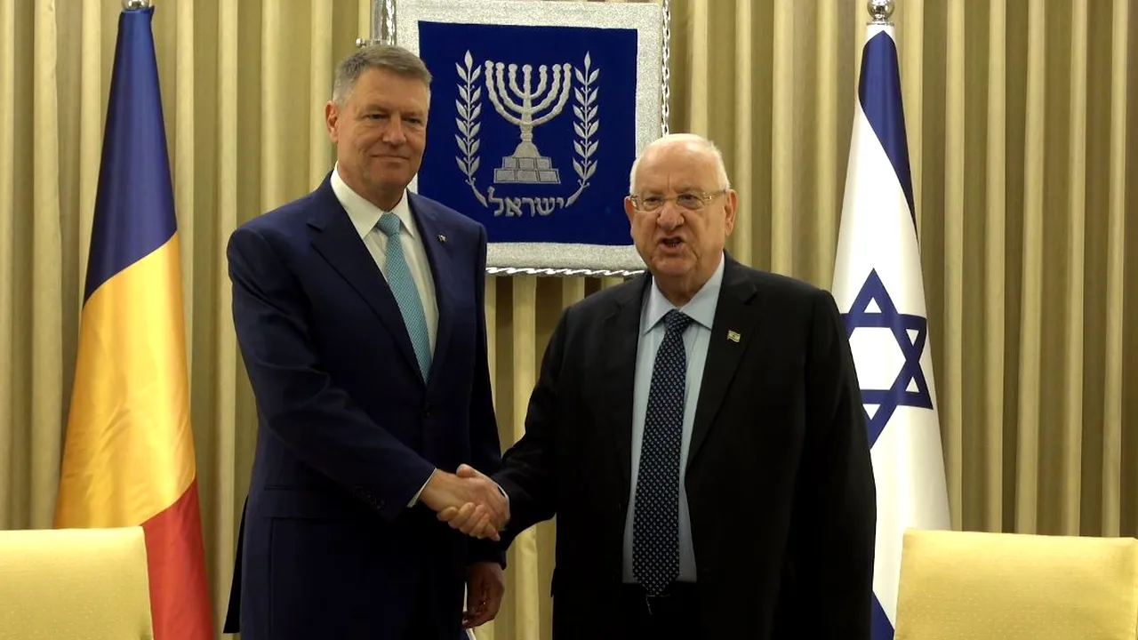 Preşedintele Statului Israel, Reuven Rivlin, primit la Cotroceni de Klaus Iohannis