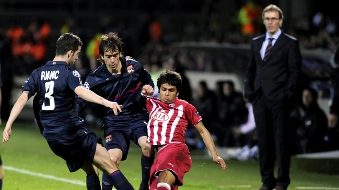 Olympique Lyon - Girondins Bordeaux, scor 3-1, în prima manşă a sferturilor Ligii Campionilor