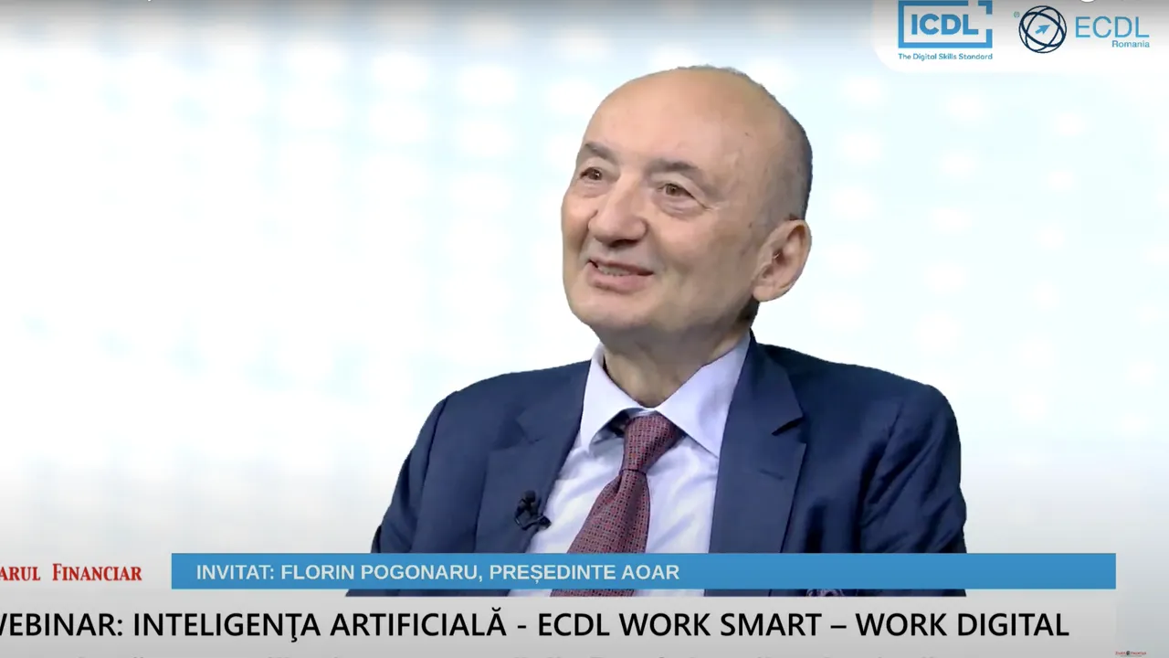 Florin Pogonaru, AOAR: „Circa 86% dintre companii folosesc AI sub o formă sau alta, dar în 40% dintre cazuri utilizarea este iniţiată de angajaţi, nu ca parte a unei strategii organizate” 