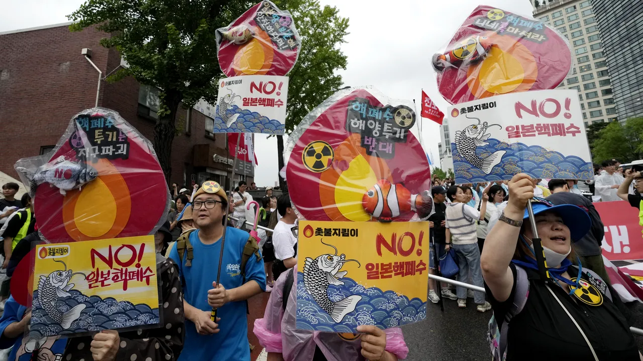 Protest în Coreea de Sud faţă de planul Japoniei privind centrala nucleară Fukushima