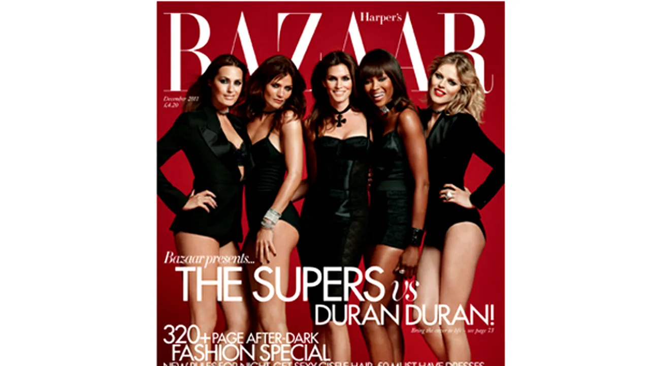 Naomi Campbell, Cindy Crawford şi Eva Herzigova, într-un pictorial spectaculos, inspirat din cariera Duran Duran