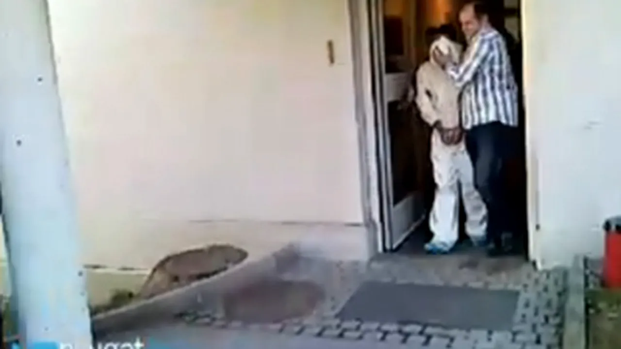 Imagini cu reţinerea unuia dintre suspecţii în cazul Cozma