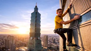 Alex Honnold, la limita imposibilului: Cum va escalada în direct și fără coardă zgârie-norul Taipei 101