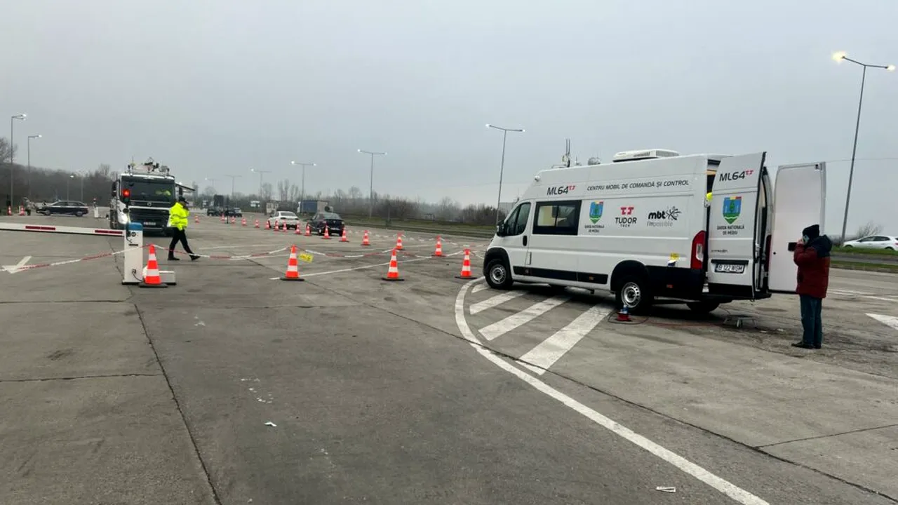 Controale cu raze X la Giurgiu pentru mașinile de mare tonaj