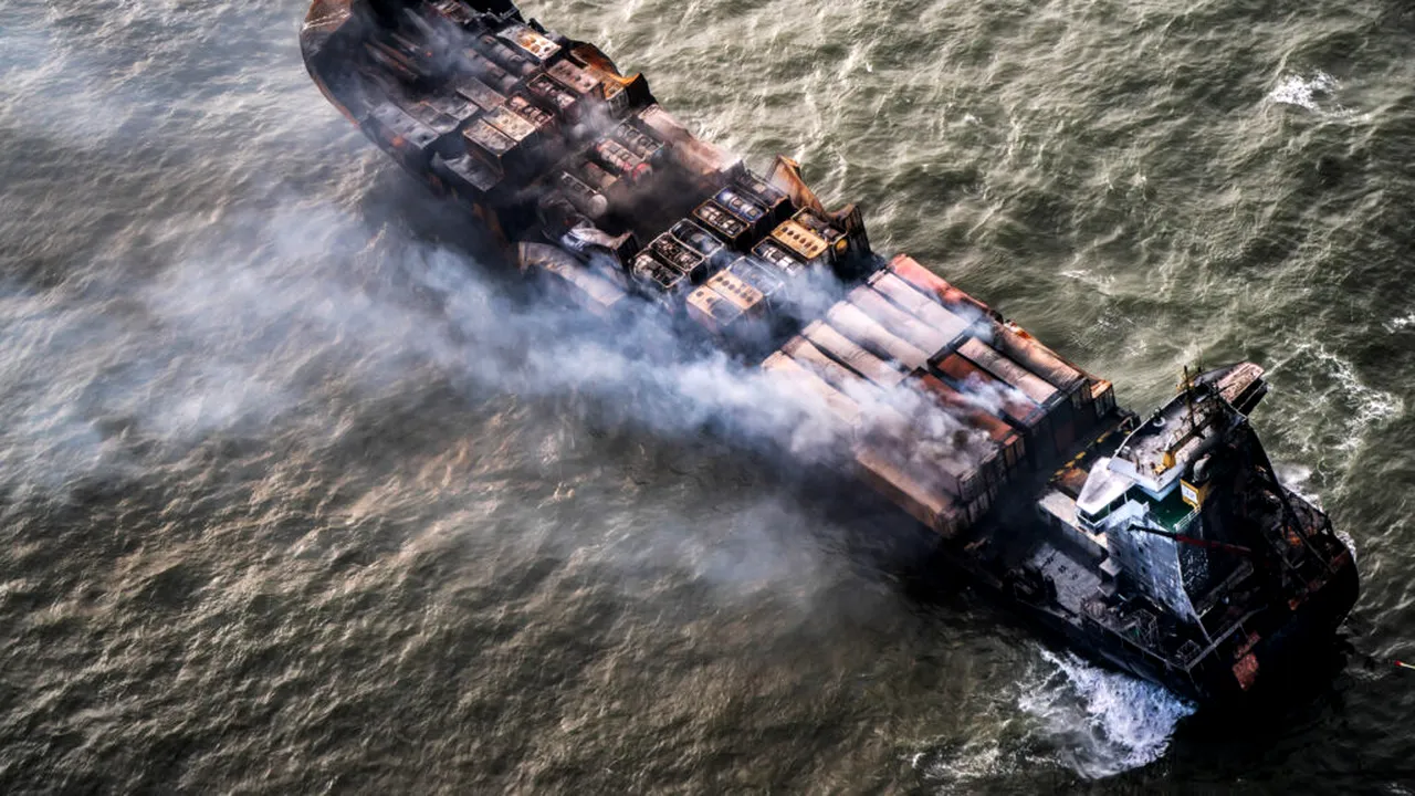 Căpitanul navei de marfă, arestat după incidentul maritim din Marea Nordului