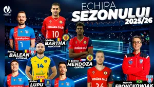 Steaua și SCM Zalău domină echipa ideală a sezonului în campionatul masculin de volei. Patru români remarcați