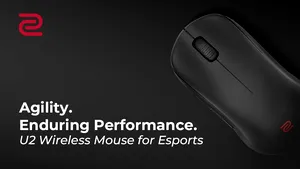 ZOWIE prezintă mouse-ul de gaming wireless U2 pentru eSports Mouse-ul wireless U2 pentru eSports