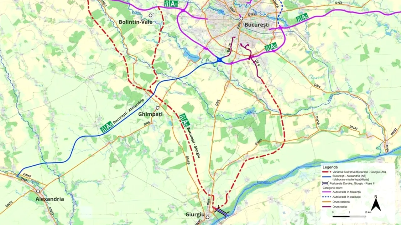 A început proiectarea primului drum de mare viteză dintre România și Bulgaria