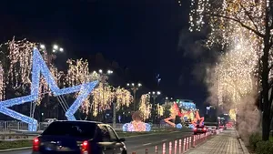 Bucharest's festive lighting has been extended. Which areas remain lit