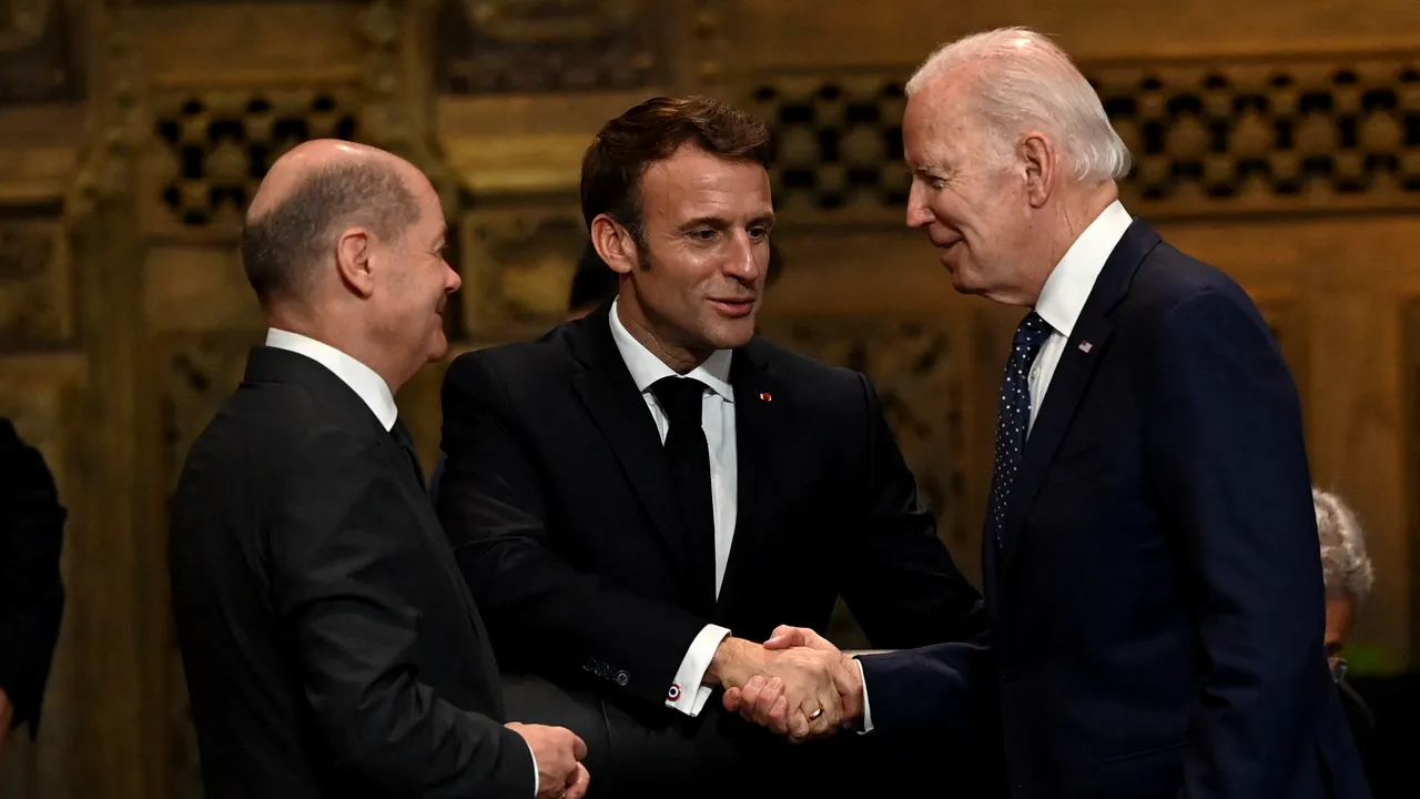 Joe Biden a vorbit cu Emmanuel Macron, Olaf Scholz şi Rishi Sunak despre criza din Rusia