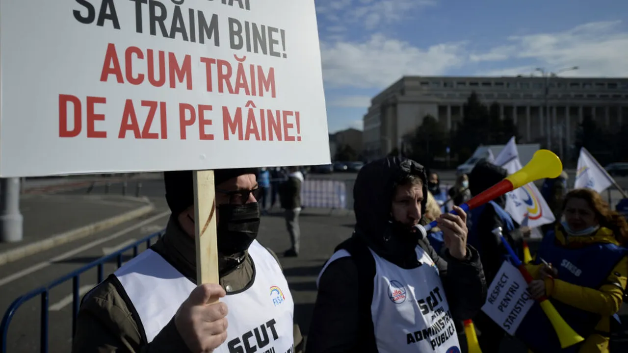 FNSA, marș de protest la Palatul Parlamentului. Care sunt nemulțumirile sindicaliștilor?