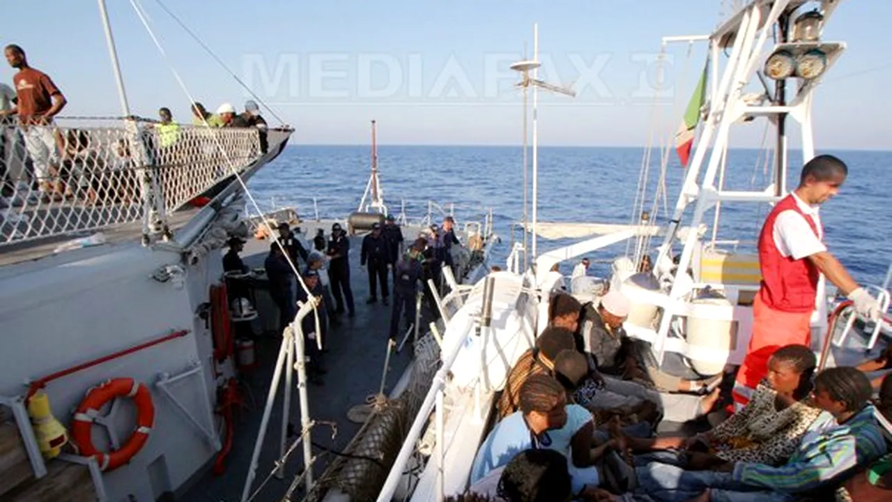 Marina italiană a salvat aproximativ 3.000 de imigranţi pe Mediterana