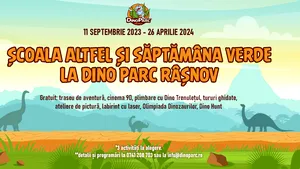 Dino Parc Râşnov continuă să ofere activităţi educaţionale gratuite pentru elevi şi profesori