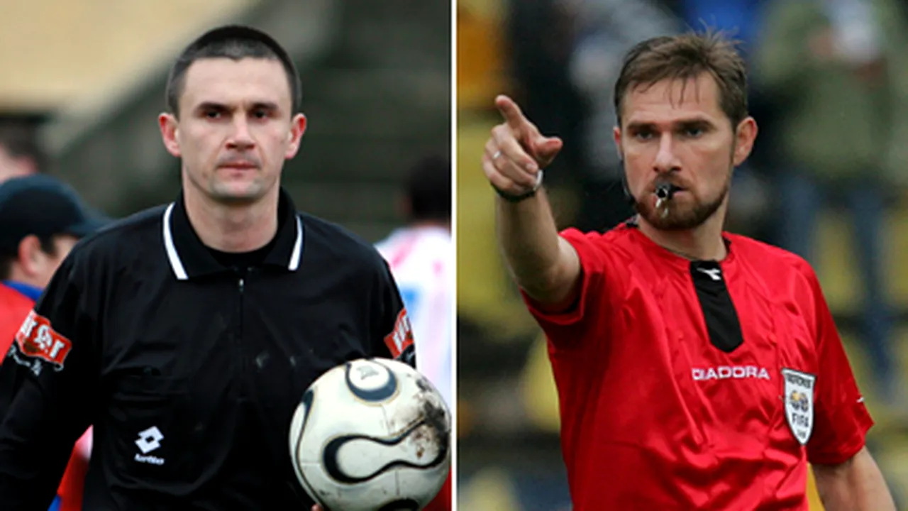 Balaj şi Tudor vor arbitra meciuri din Liga Europa în sistemul experimental cu şase arbitri