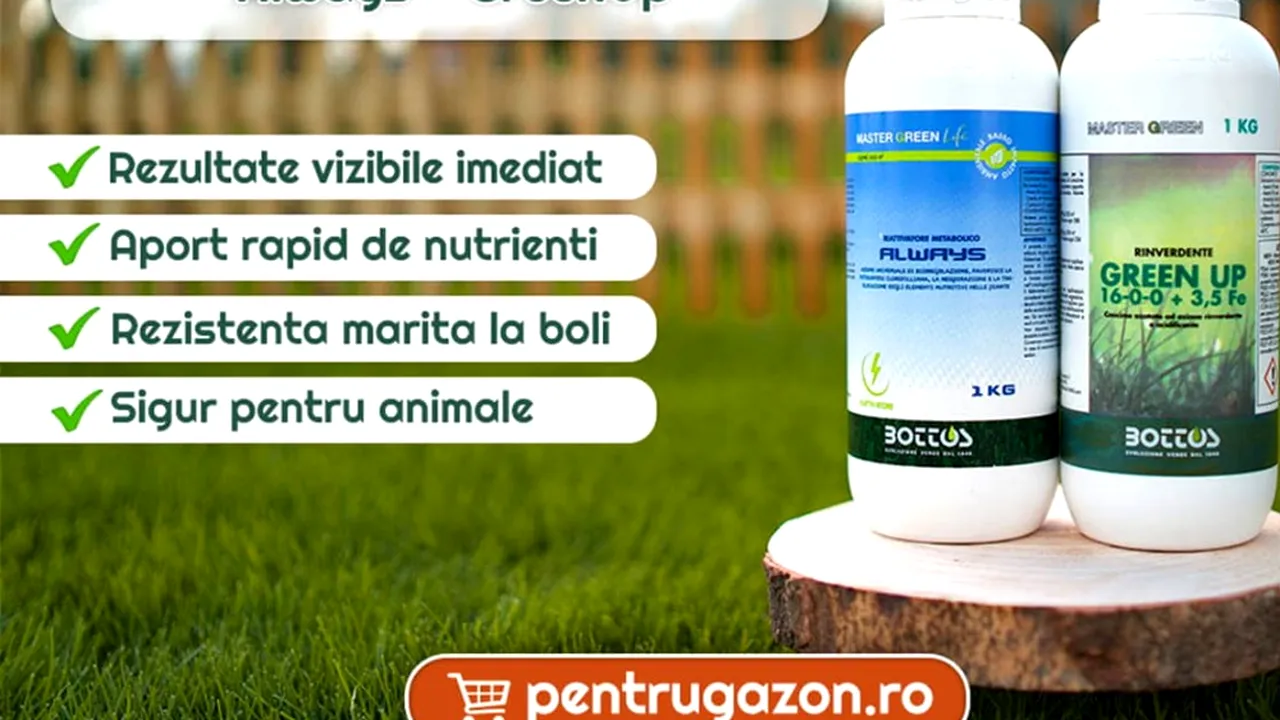 (P) Îngrăşământ de calitate pentru un gazon frumos tot timpul anului