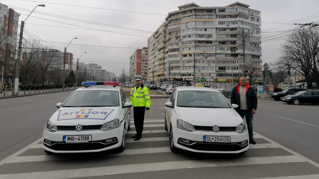 Poliţia Rutieră Galaţi face cinste de 40 de pahare. Şoferii primesc vouchere să meargă cu taxiul | GALERIE FOTO