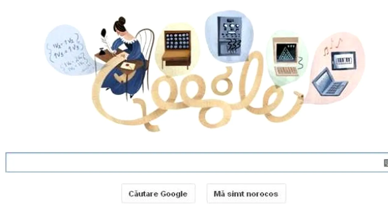 GOOGLE şi-a schimbat logo-ul. Matematiciana Ada Lovelace, sărbătorită la 197 de ani de la naşterea sa