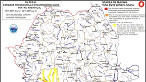 Code Red For Flood On Romanian River Jiu