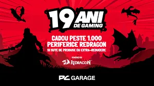 PC Garage implineste 19 ani si ofera cadou peste 1.000 de periferice gaming Redragon