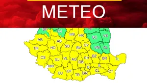 ANM. METEO, 26 mai: Cod galben de ploi, vijelii şi descărcări electrice în 31 de judeţe