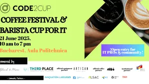 Code2Cup, festival de cafea pentru profesioniștii din IT, își așteaptă vizitatorii pe  21 iunie: ateliere, experiențe de gust, competiție