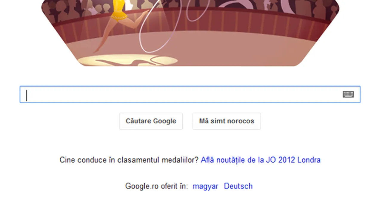 Google promovează gimnastica ritmică, printr-un nou logo dedicat Jocurilor Olimpice