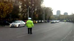 Preşedintele Băsescu circulă din nou sub escorta Poliţiei Rutiere - VIDEO