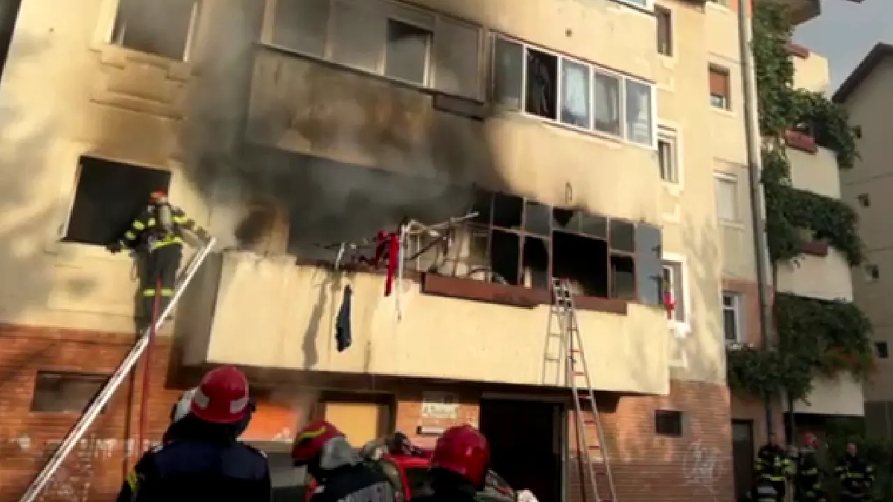 Două persoane au murit în incendiul de la Sibiu