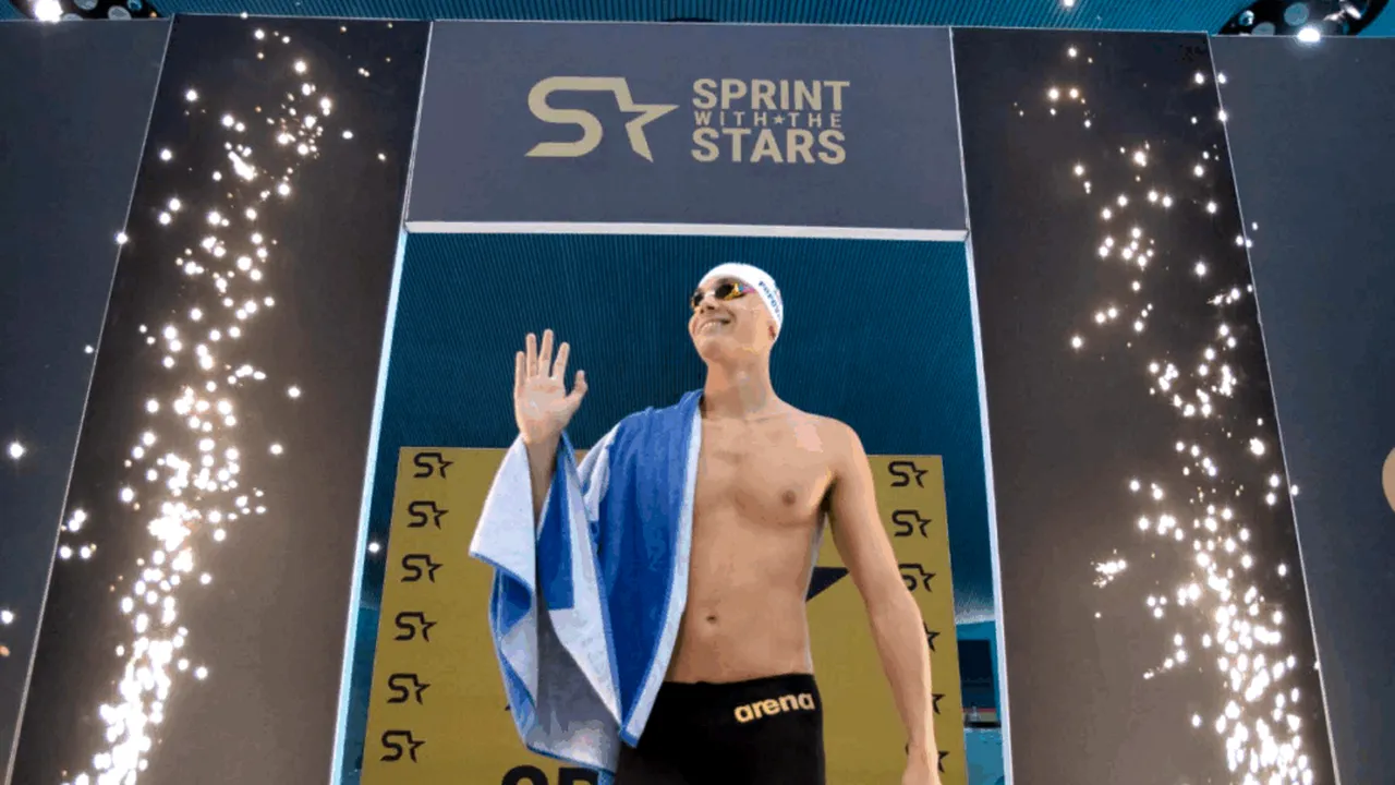 David Popovici va găzdui prima ediție internațională a evenimentului demonstrativ de înot „Sprint With The Stars”