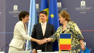 Plan de Acţiune UNICEF în beneficiul copiilor vulnerabili, semnat de Corlăţean, Câmpeanu şi Blanchet