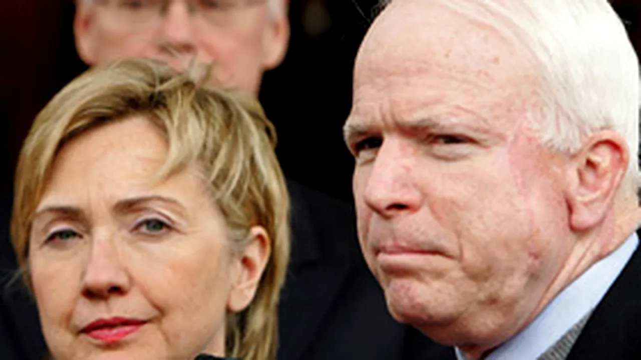 John McCain şi Hillary Clinton, favoriţi la învestitura partidelor lor pentru Casa Albă - sondaj