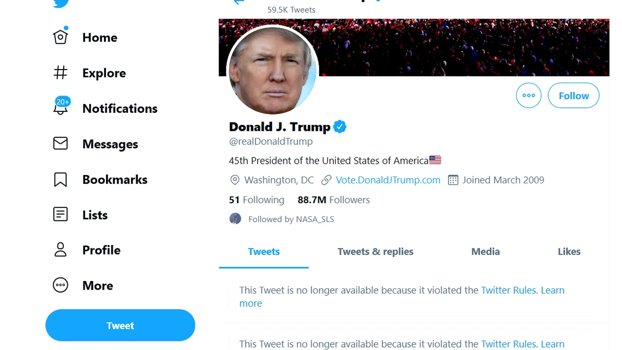 Contul de Twitter al lui Donald Trump a fost blocat pentru 12 ore