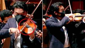 VIDEO Incredibila stăpânire de sine a violonistului Ray Chen când o coardă a Stradivarius-ului său s-a rupt în timpul concertului
