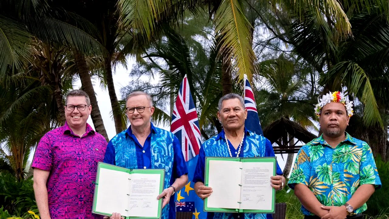 Australia semnează un pact de securitate şi migraţie în Pacific cu Tuvalu