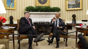 Barack Obama a condamnat agresiunea rusă în cursul unei întrevederi cu Petro Poroşenko