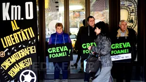 Câţiva membri ai Sindicatului România Film au intrat, luni, în greva foamei