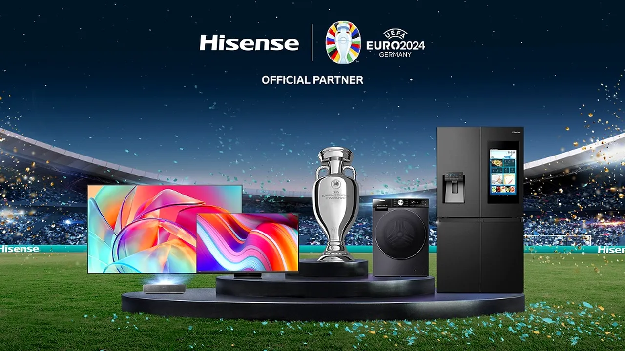 Hisense extinde parteneriatul strategic cu UEFA, pentru sponsorizarea EURO 2024 