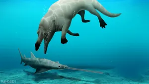 FOTO. Arheologii au descoperit o nouă specie antică de balene în Egipt. Vietatea avea patru picioare