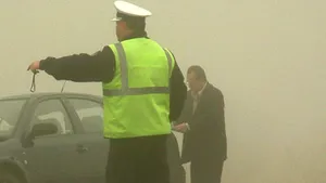 Trafic îngreunat de ceaţă în Ilfov, Brăila, Suceava şi Prahova