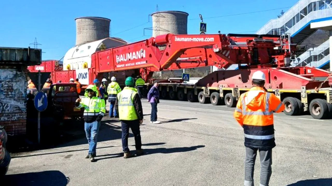 Ministrul Energiei: A ajuns la Mintia al doilea generator uriaș, de aproape 800 de tone