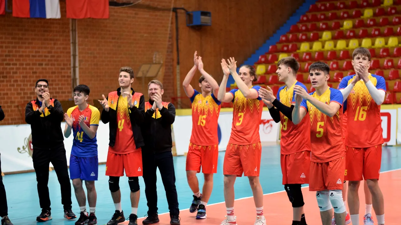 Reprezentativa sub 18 ani de volei masculin a României s-a calificat la Euro 2024