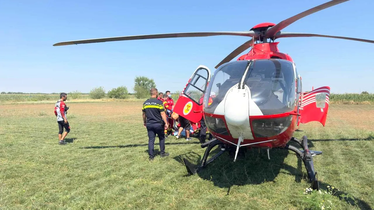 Persoană căzută cu paraşuta la Aerodromul Clinceni. S-a deschis dosar penal