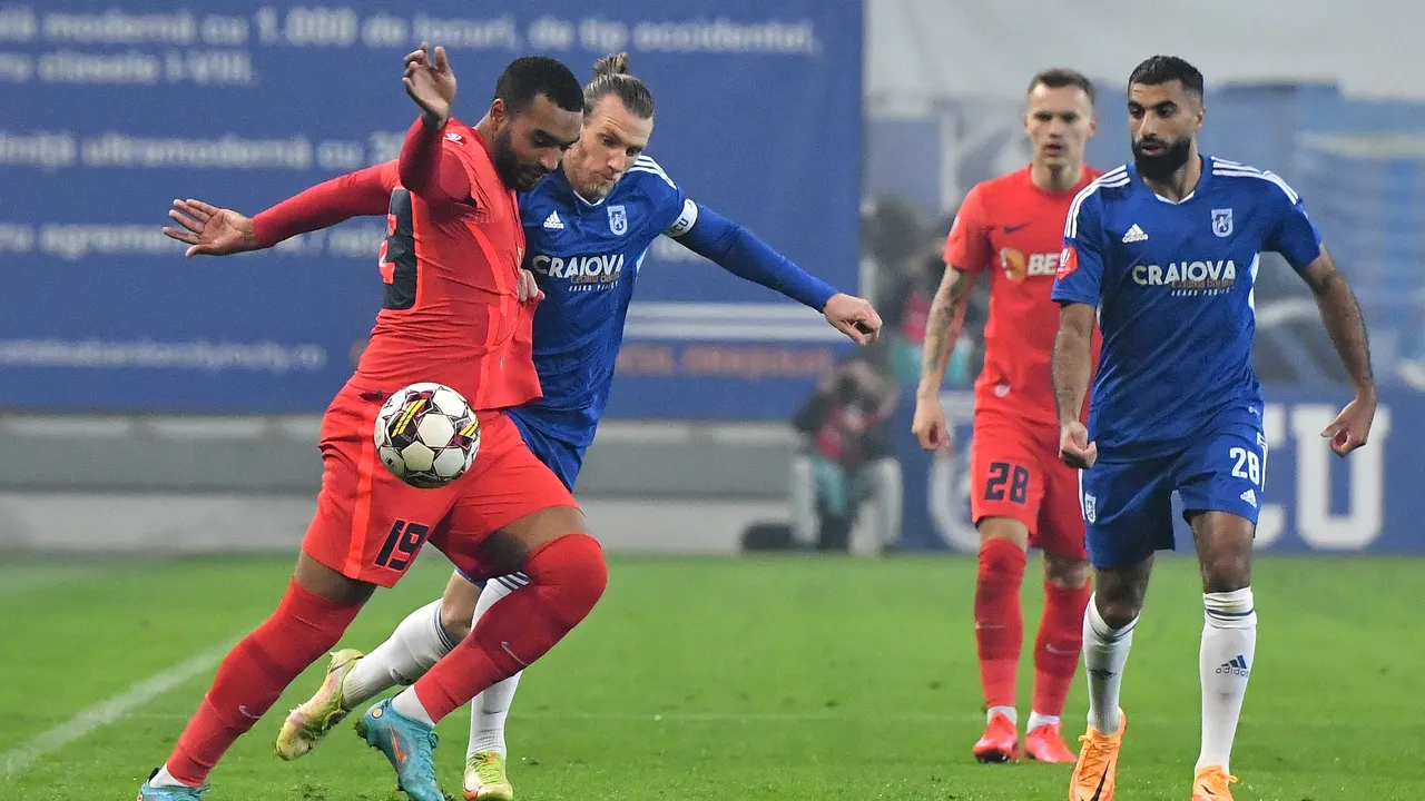 FCSB pe loc de play-off, după victoria în deplasare la U Craiova 1948