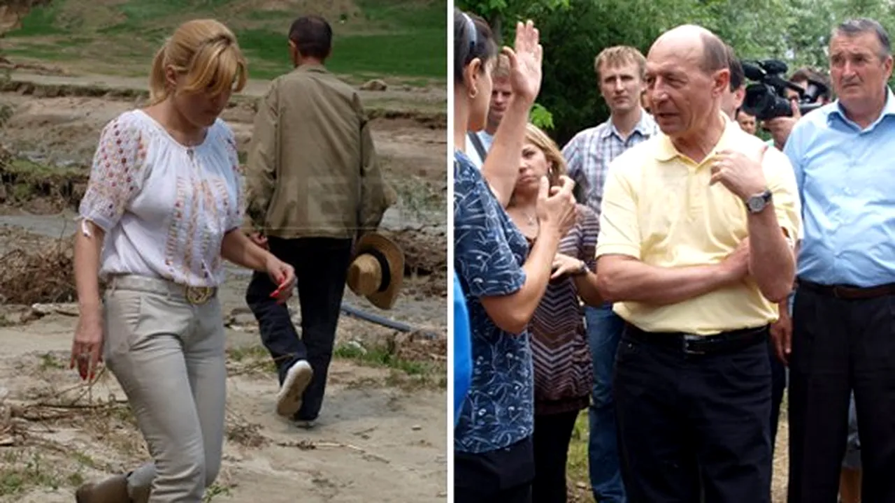 Calimente: Băsescu, pe post de Moise la inundaţii; 