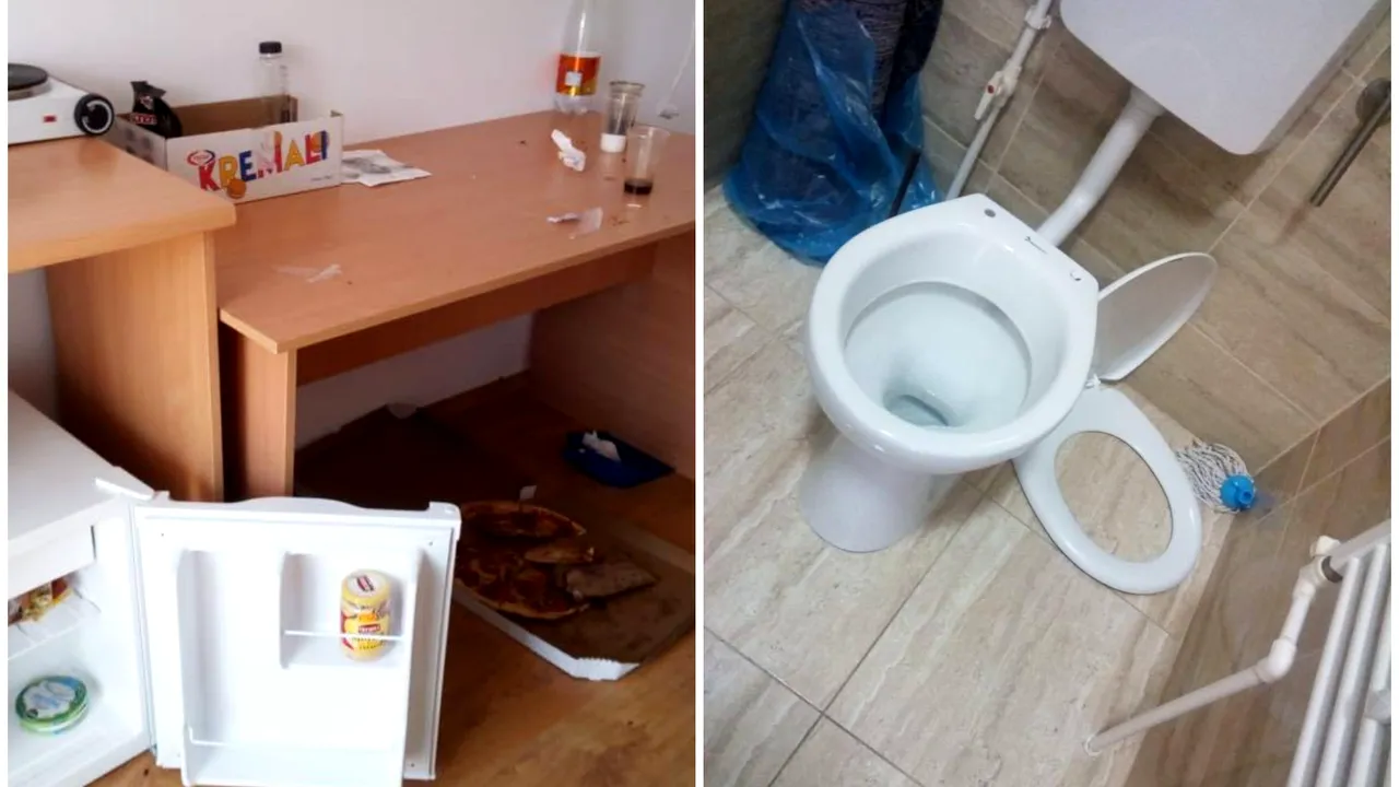 ”Comportament de un primitivism înfiorător”. Dezastrul lăsat în urmă de persoane aflate în carantină în spaţiile Primăriei Galaţi
