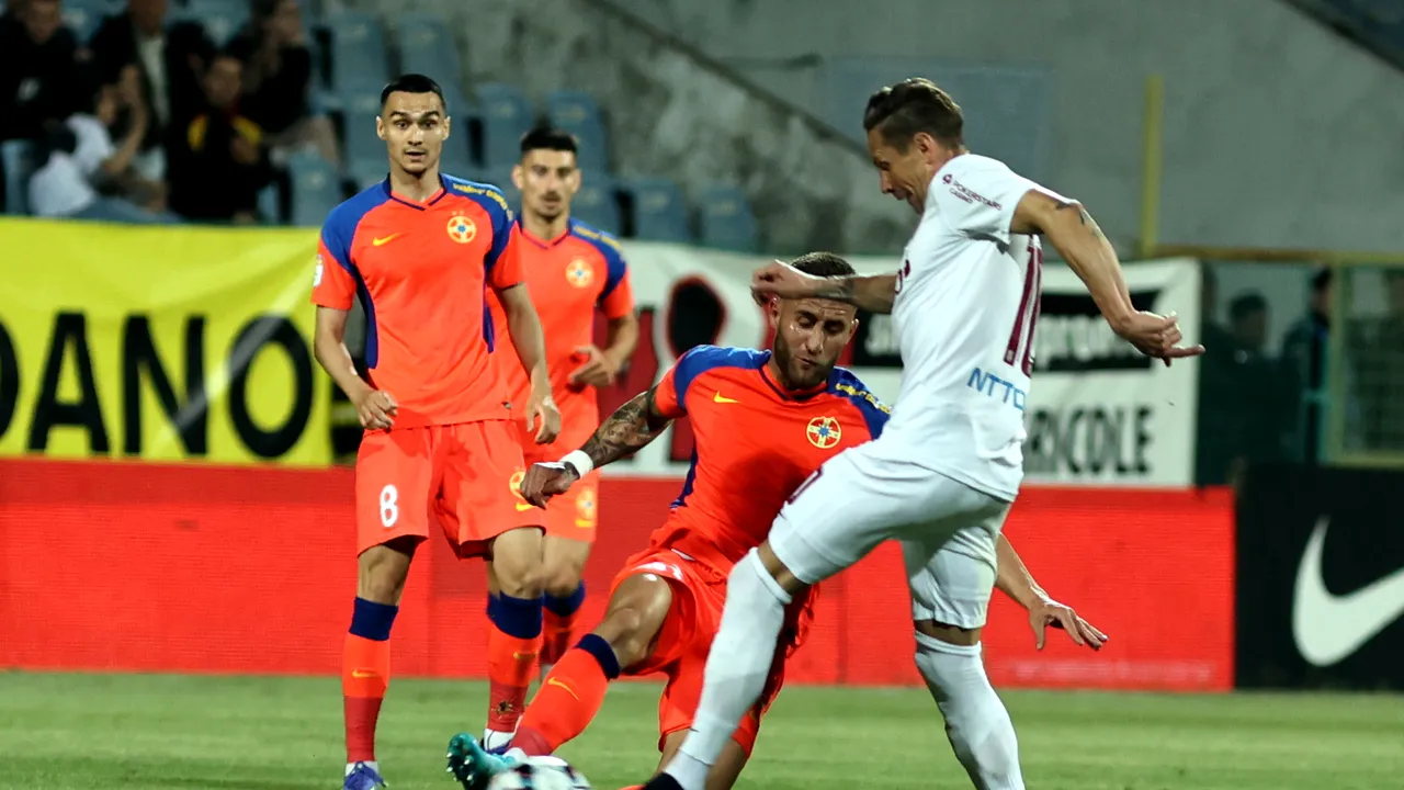 Meciul FCSB - CFR Cluj, amânat. Cele două echipe sunt prezente în grupele Conference League