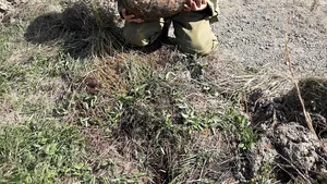 Bombă de aviaţie de 50 de kg, găsită în timpul unor lucrări de decolmatare a unui pârâu | FOTO