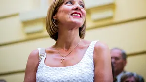 Carmen Iohannis a venit singură la vot, în Sibiu